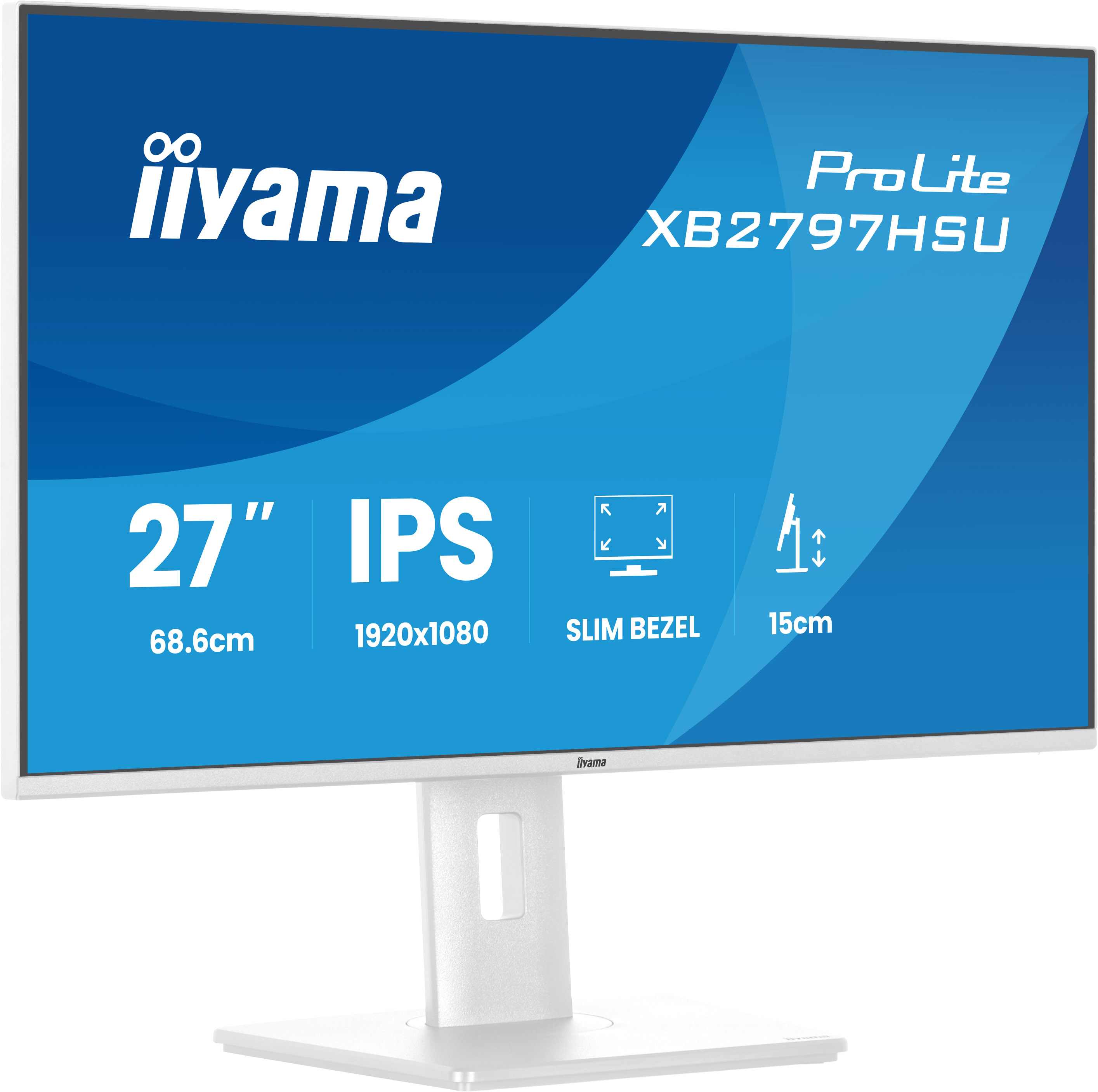 iiyama - ProLite XB2797HSU-W1 Eco-conscious 27” IPS monitor for