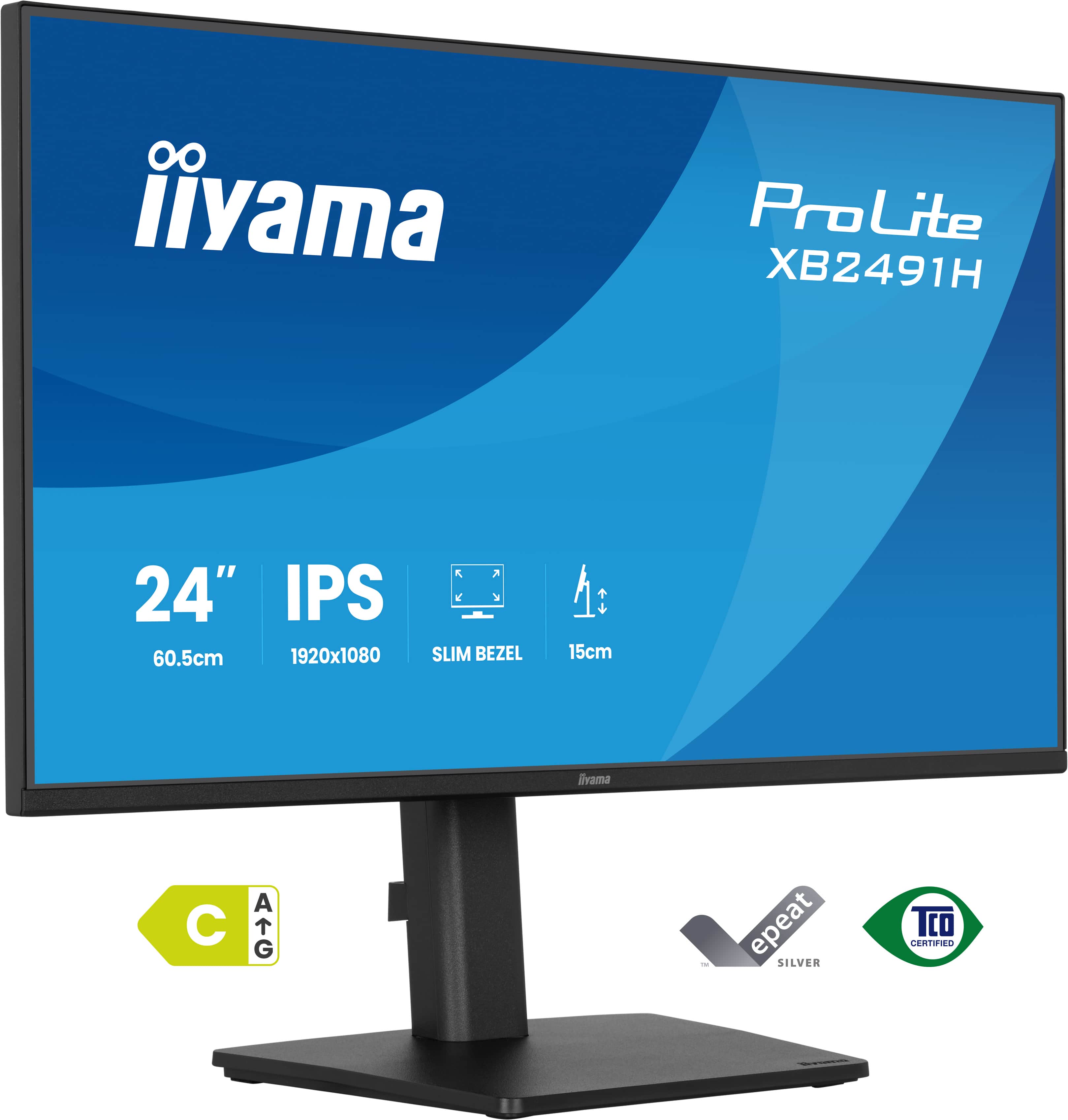 iiyama ProLite XB2491HS PCモニター iiyama - ProLite XB2491H-B1 24” Full HD IPS monitor with 120Hz