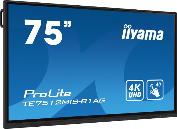 ProLite TE7512MIS-B1AG - 75" 4K UHD LCD ve entegre yazılıma sahip Akıllı Tahta