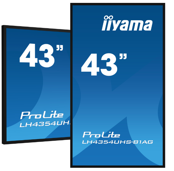 ProLite LH4354UHS-B1AG - 43" 4K UHD Professional Digital Signage 24/7 display featuring Android OS, FailOver and Intel® SDM slot