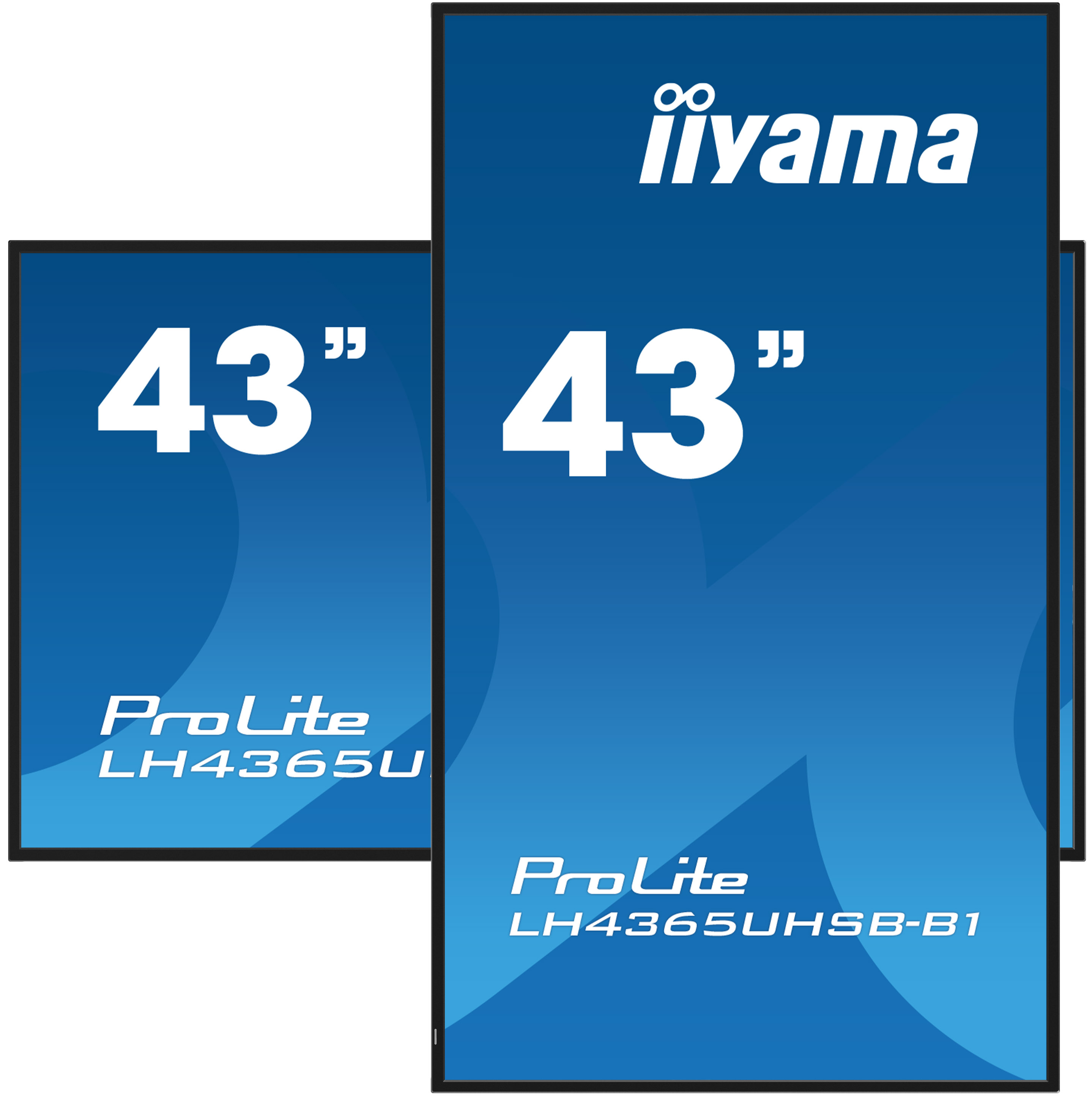 ProLite LH4365UHSB-B1 - Écran 43" avec résolution 4K et dalle 800cd/m² pour une communication optimale et des images lumineuses et éclatantes